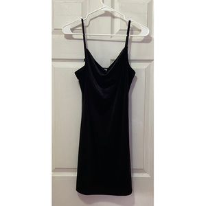 Black Velvet Mini Dress